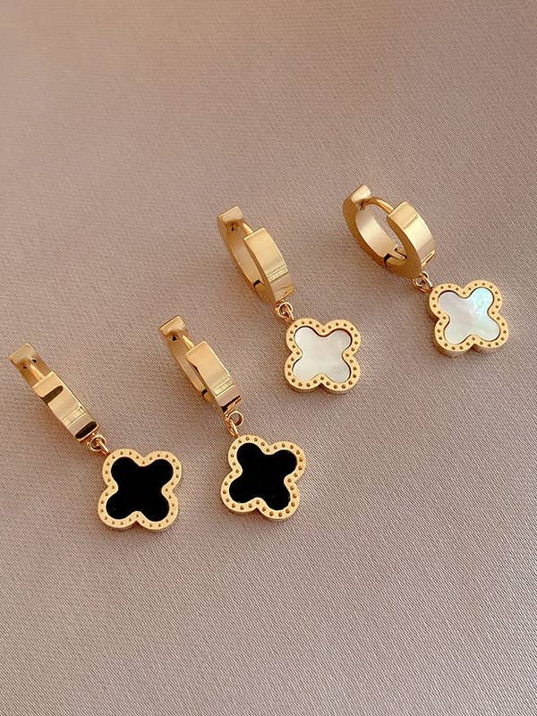 18K Stainless Steel Tarnish Free Waterproof Hoop | 40E397 for wholesale by JOSSLYN by wall to wall