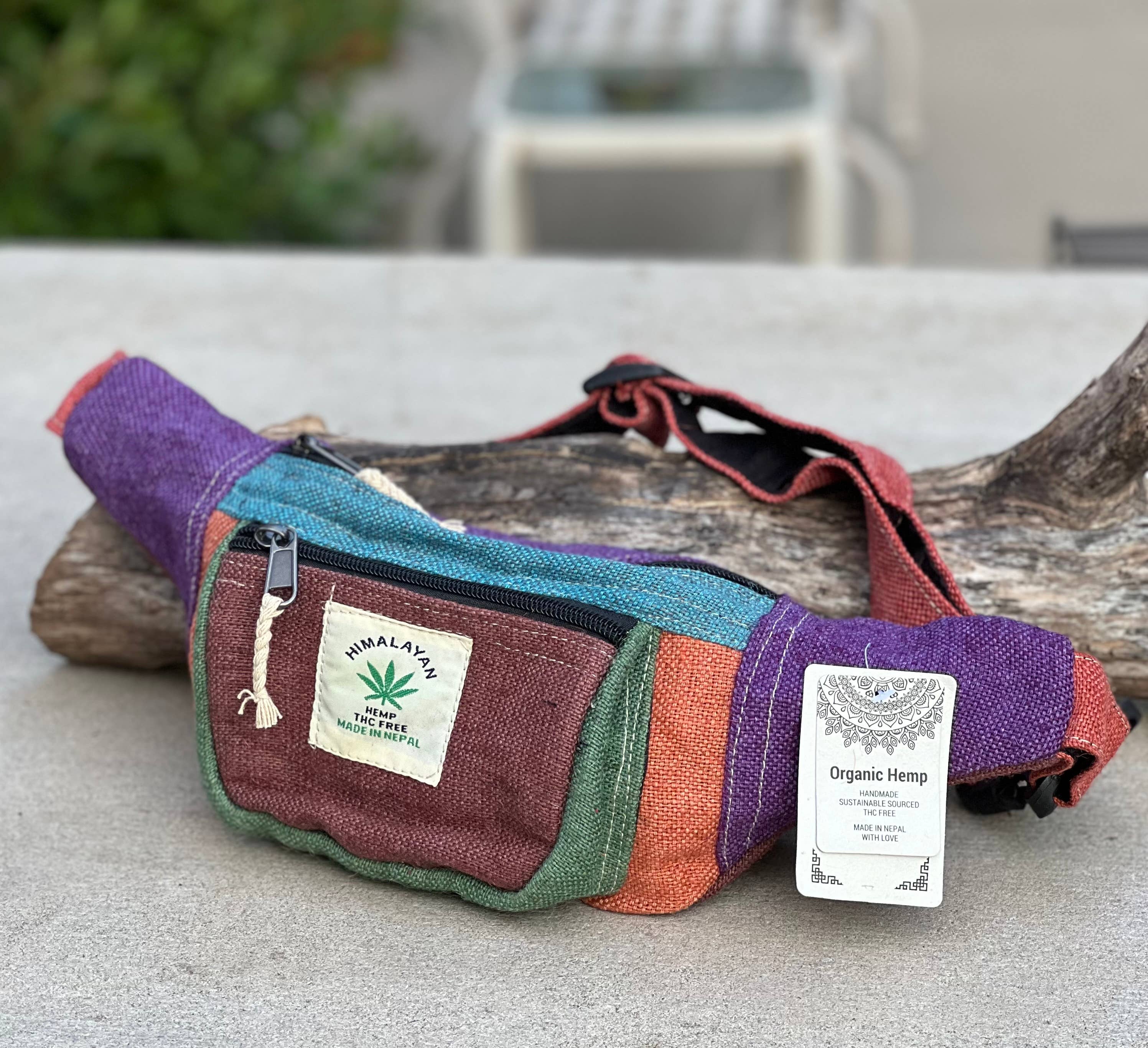 Lungta Imports - Wholesale Belt Bag - Women's - Eco-Friendly Boho Hippie Style Hemp Fanny Pack Hip Waist Bag0