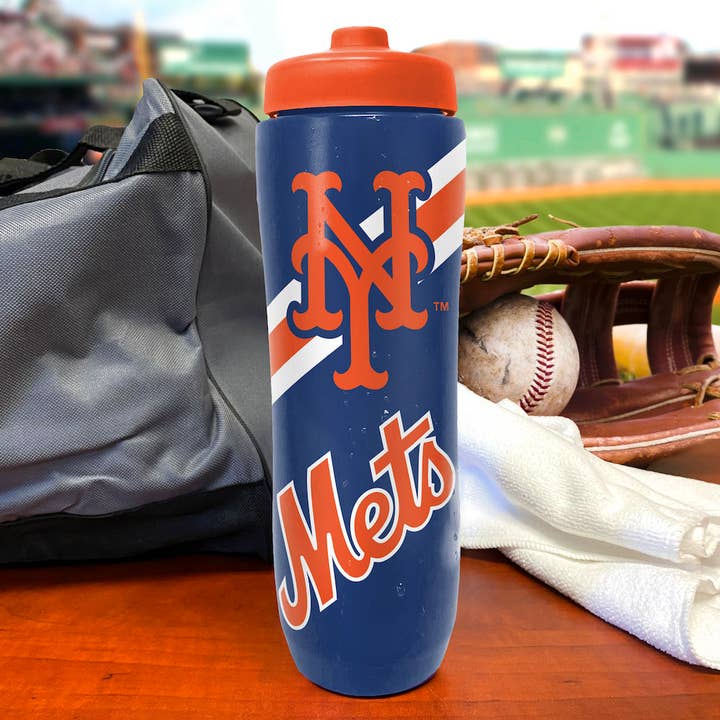 Party Animal, Inc. - Wholesale Water Bottle - New York Mets Squeezy Water Bottle