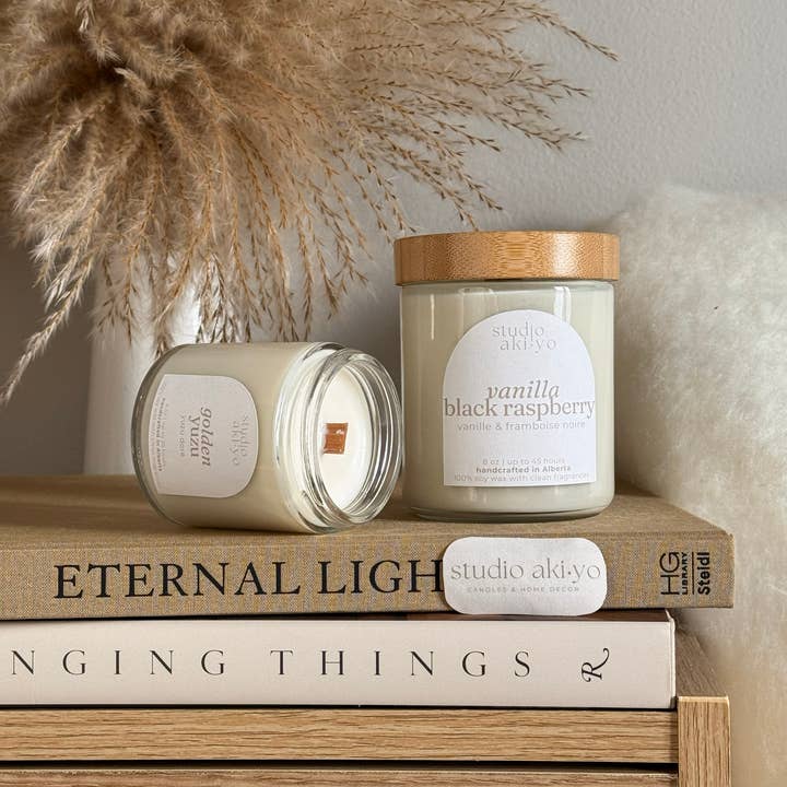 Golden Yuzu Soy Wax Candle | 4oz | 8oz for wholesale by Studio Akiyo