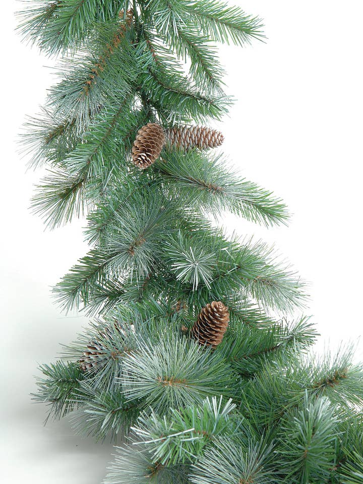 GARLAND BLUE SPRUCE 14" X9' 200TIPS for wholesale by Studio Specialties