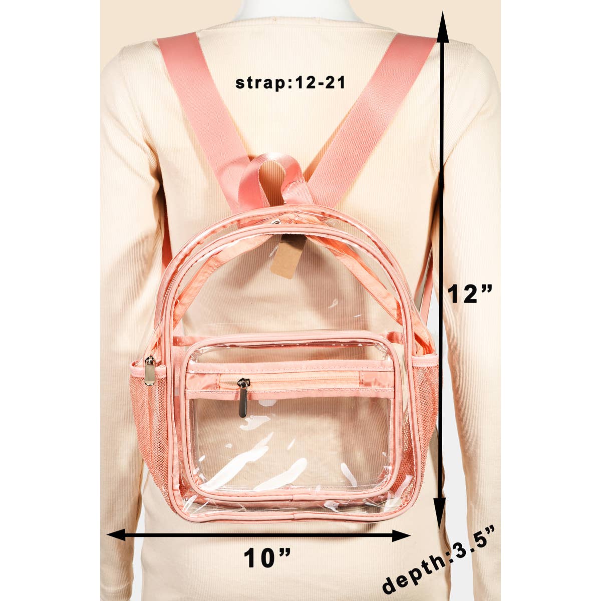 Anarchy Street – wholesale Ryggsäck - Dam – Transparent ryggsäck6