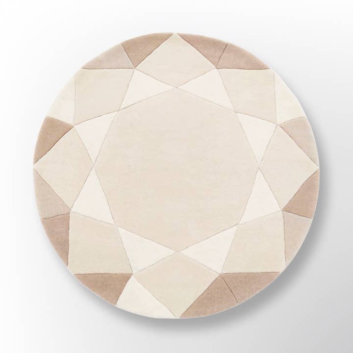 Gemme ronde beige pour la vente par Wear The House