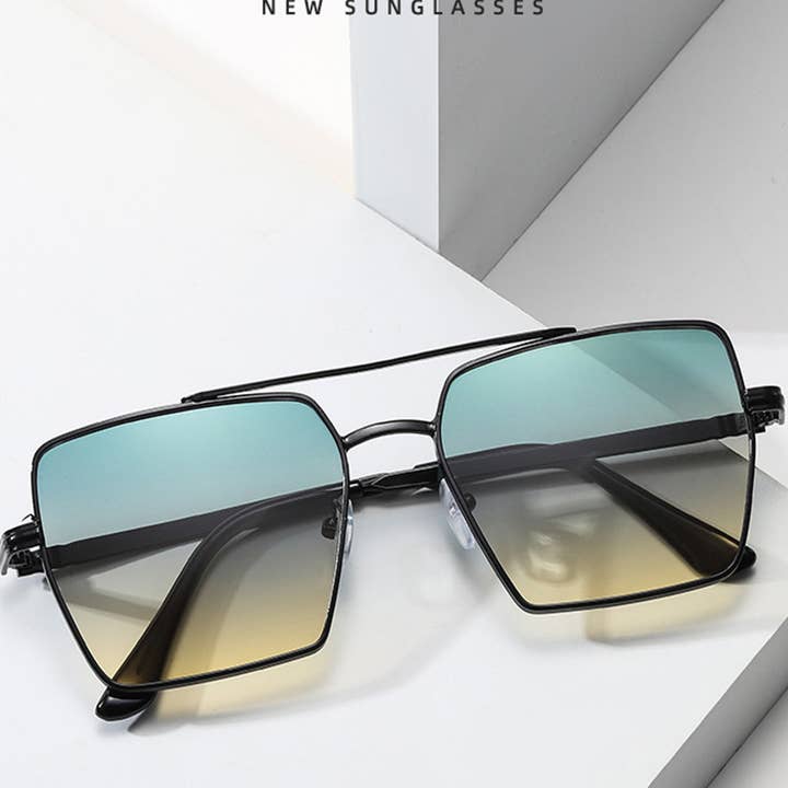 ACCITY - Wholesale Sunglasses - Women's - FLAT TOP FRAME SQUARE SUNGLASSES_CWASG010020