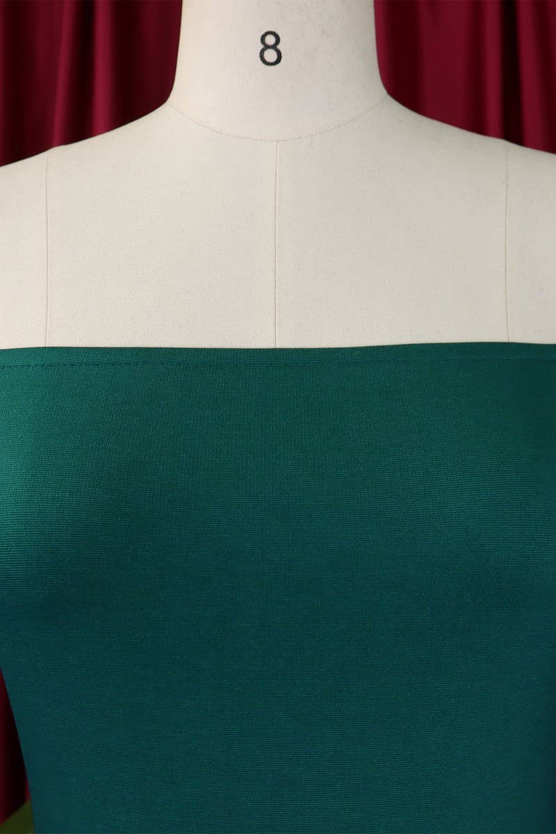 NINEXIS - Wholesale Gown - Women's - CWDMD1729_ONE SHOULDER SLIT RUFFLE SLEEVE EVENING MAXI DRESS14