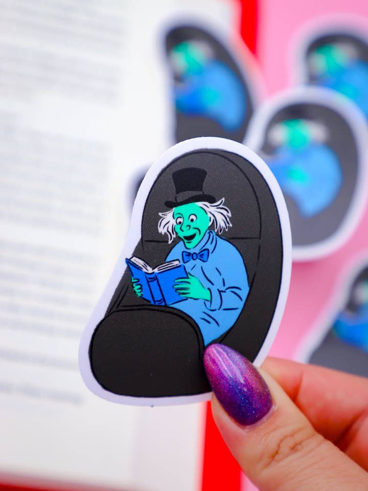 Doom Buggy Reader Sticker for wholesale by Furever Booked