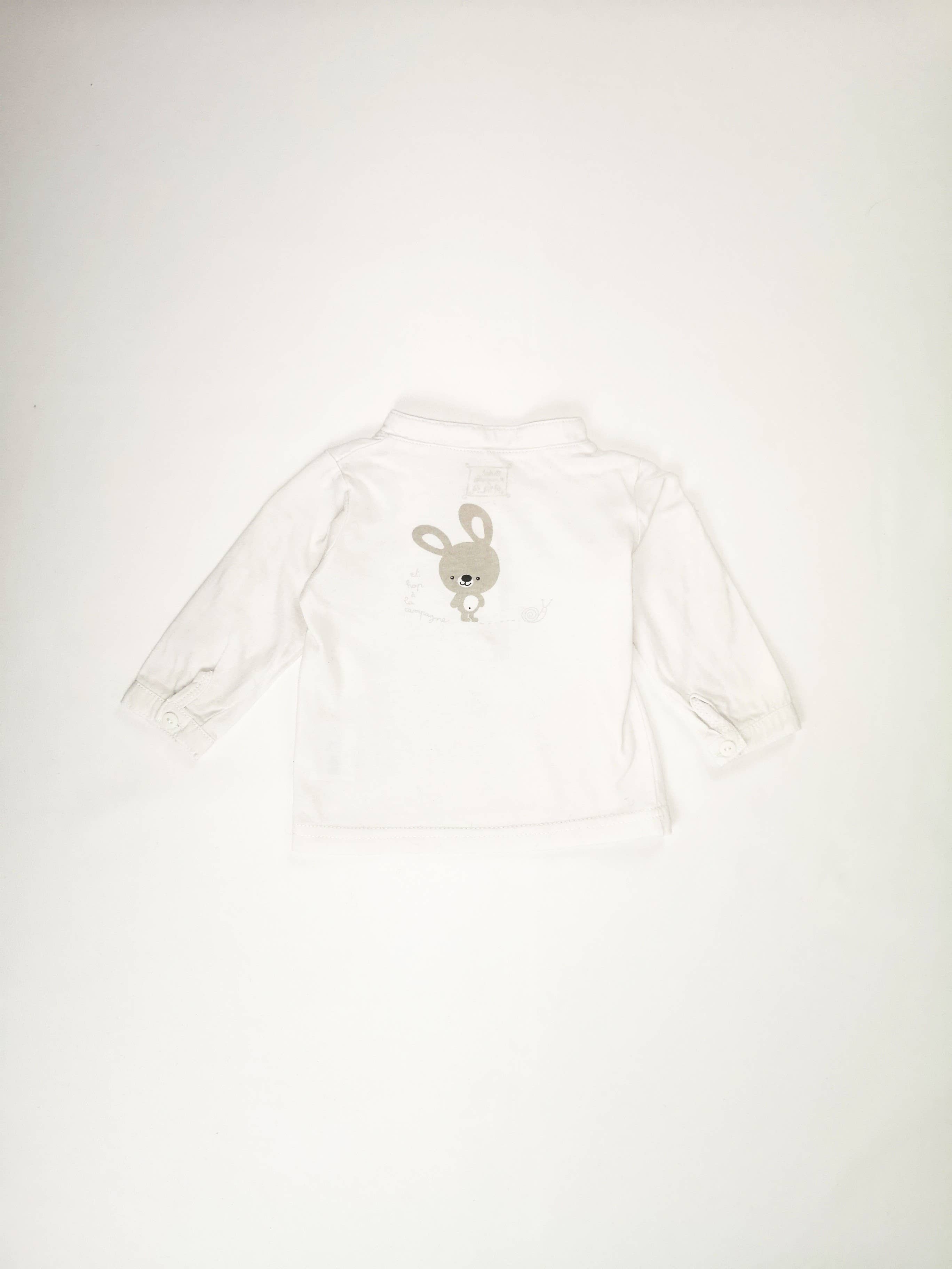 Mademoiselle Bébé – Großhandel T-Shirt – Baby – Cadet Rousselle Kaninchen-T-Shirt - gebraucht - 3 Monate1