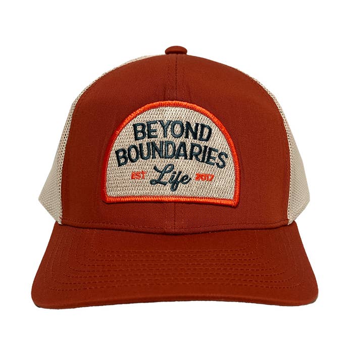 Burnt Orange Trucker Hat for wholesale by Beyond Boundaries Life