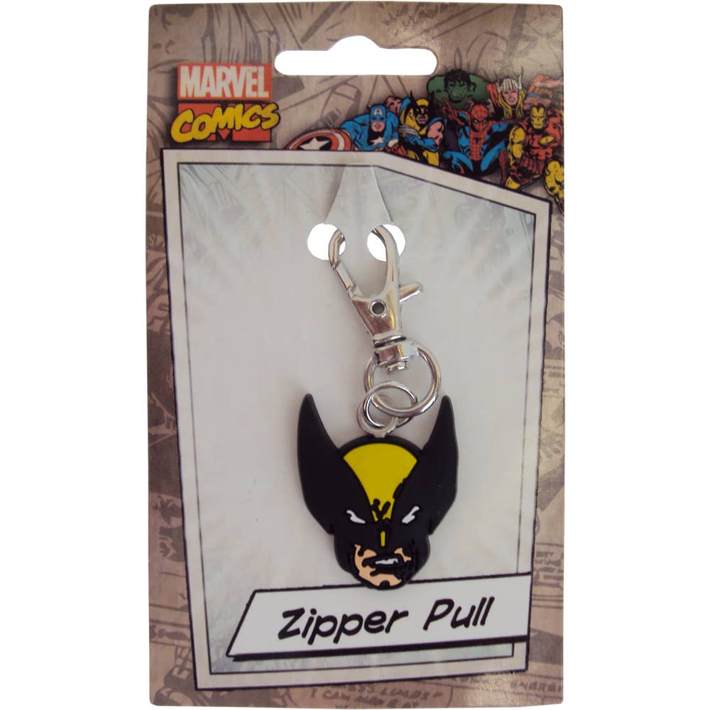 Tirador de cremallera - X-Men - Cabeza de Wolverine para venta al por mayor de Square Deal Recordings & Supplies