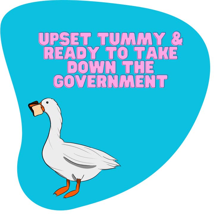 Upprörd mage och redo att ta ner regeringen för wholesale av McStuffies, PhD