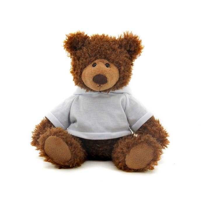 Plushland - Wholesale Stuffed/Plush Toy - Kids & Baby - Plush Teddy Bear Frankie 10" with customizable Hoodie