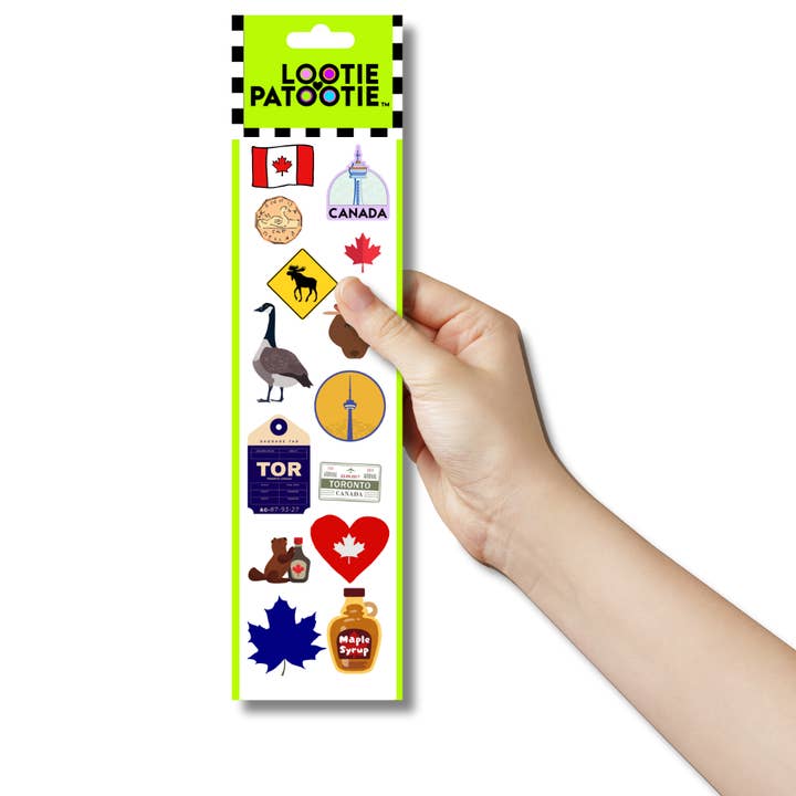 Oh Canada Sticker Strip for wholesale by LP Studios/Lootie Patootie