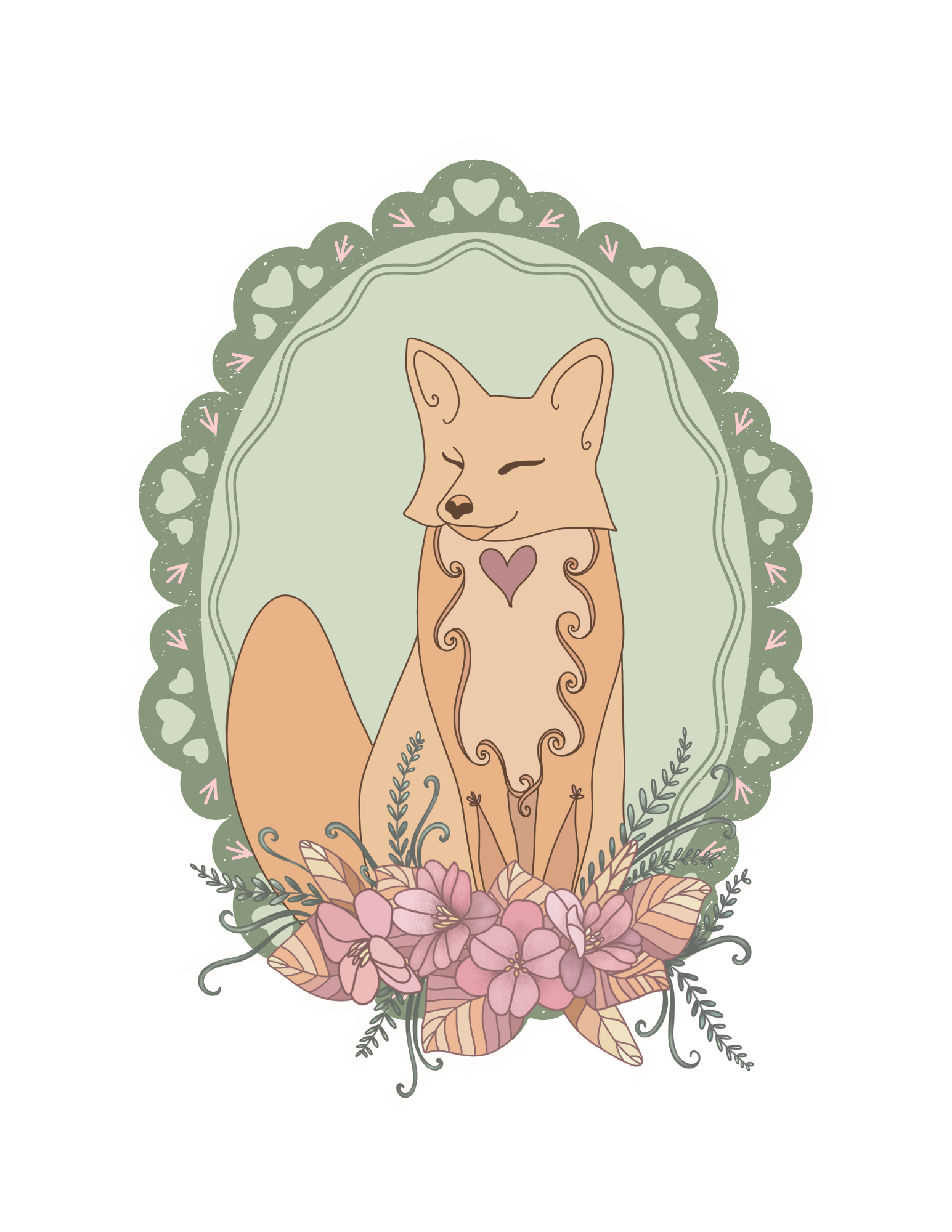 Madison Alley - Wholesale Sticker - Cozy Fox Sticker - 3 inch Vinyl Sticker 2