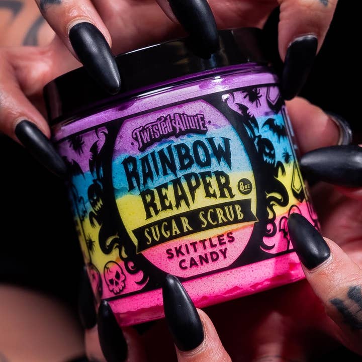 Rainbow Reaper Sugar Scrub for wholesale by Twisted Allure
