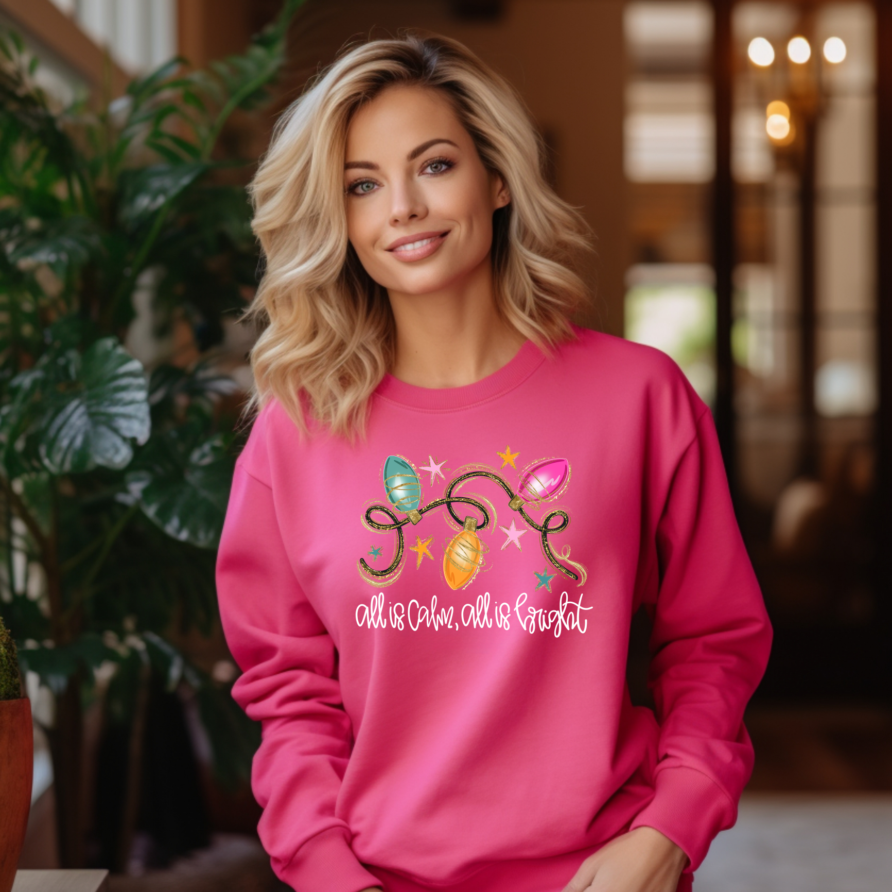 Simply You Customs - Vente Sweat-shirt à imprimés – femme - Tout est calme, tout est lumineux Sweatshirt0