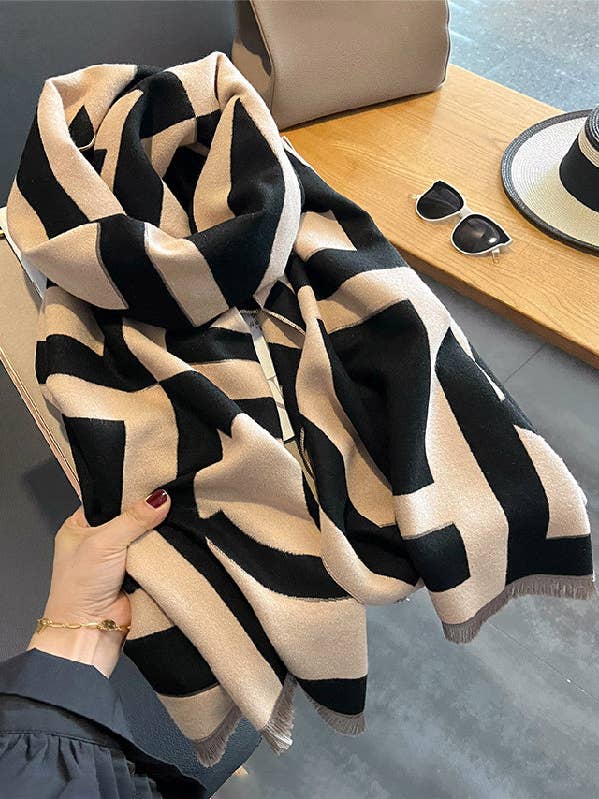 Chal y bufanda cálidos estampados en cachemir urbano imitado para venta al por mayor de StyleGalX