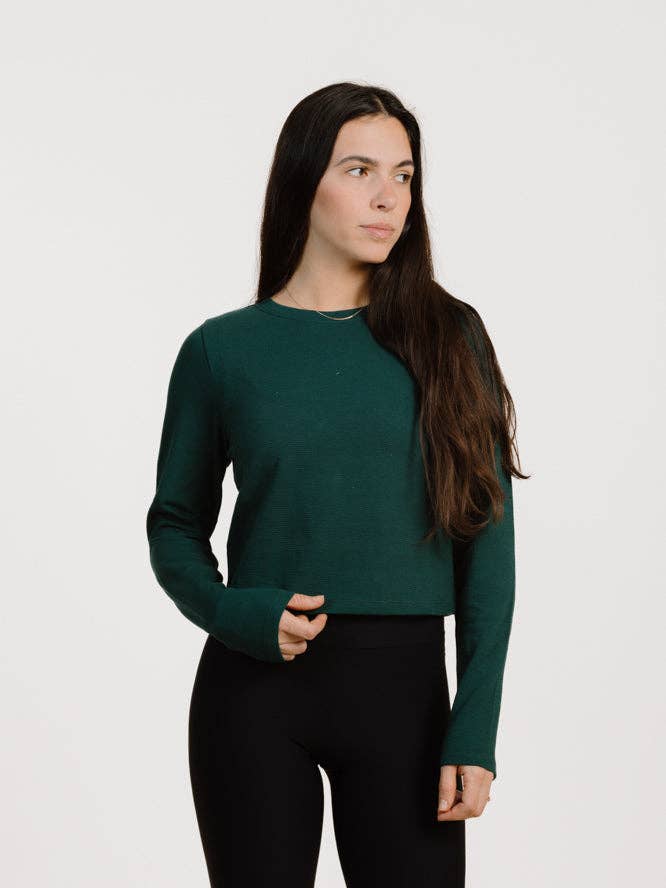 PURA Clothing - Wholesale T-Shirt - Women's - MAYA LONGSLEEVE GREEN0