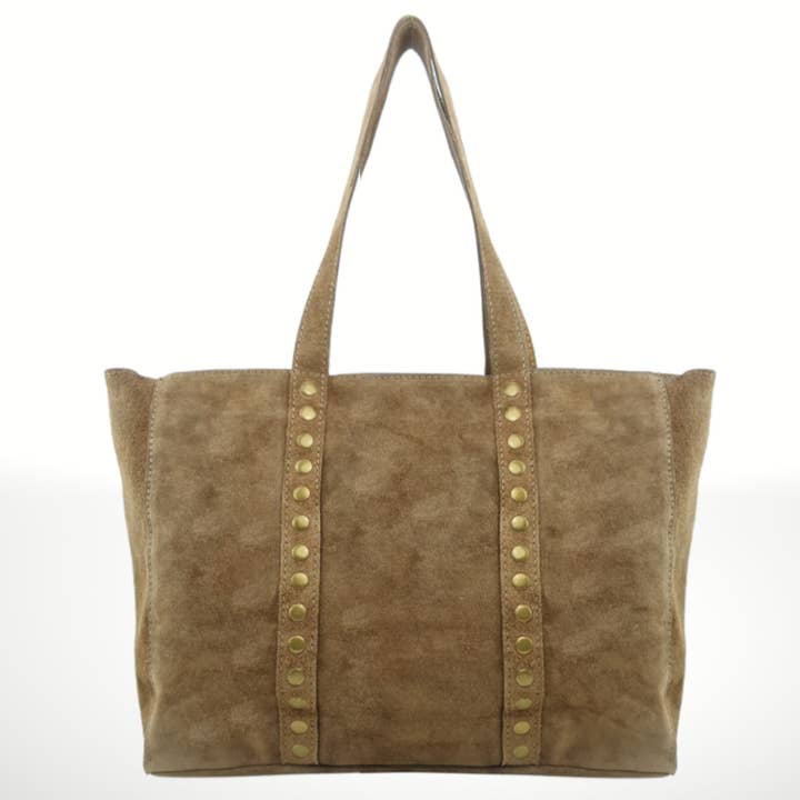 ITALIAN'S LEATHER - Wholesale Tote Bag - Women's - Celina Suede Leather Tote Bag 22071214