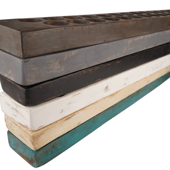 My Amigos Imports - Wholesale Candle holder - Antique Mini Sugar Mold-22-26 Holes-Old Original-Colors13