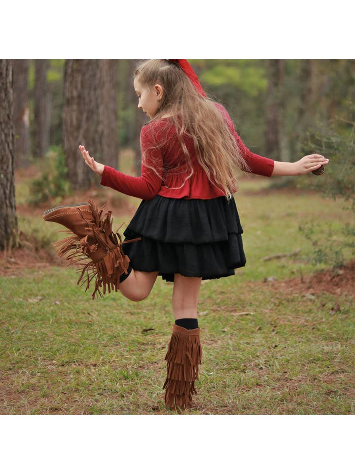 SISSYMINI – Engroshandel Kjole - Børn – Peplum Lange ærmer Flæser Kjole Småbørn & Piger| LV364