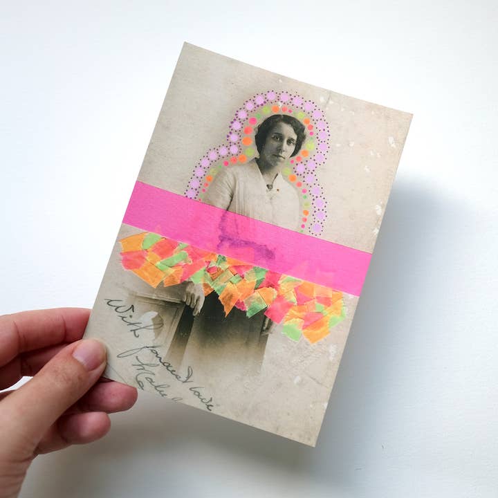 Vintage Neon Shades Postcard for wholesale by Naomi Vona