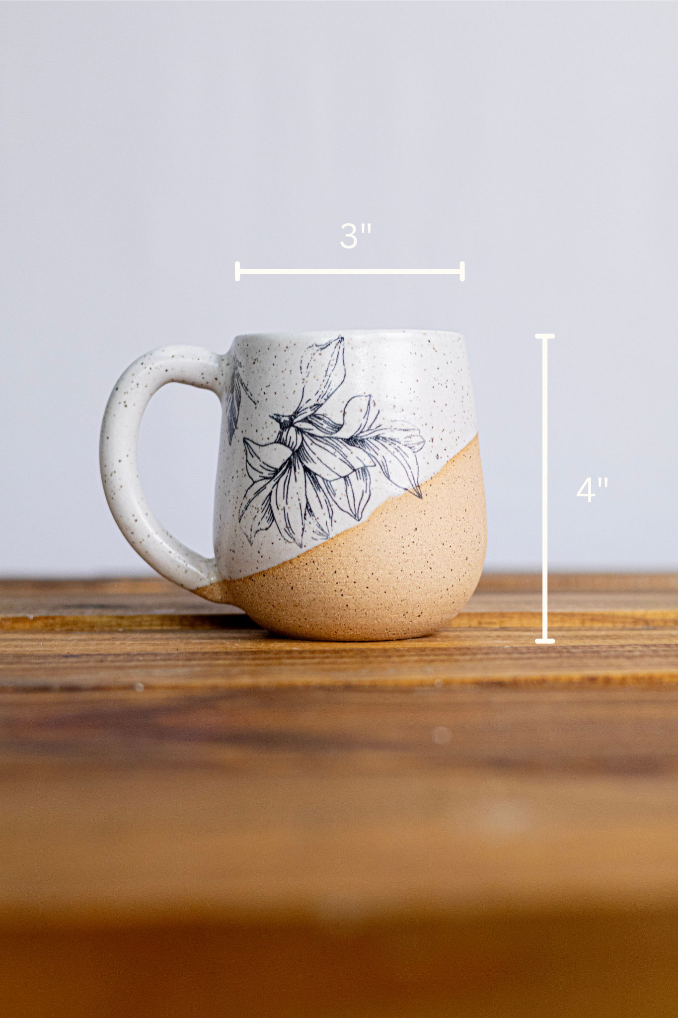 Hands On Ceramics - Wholesale Coffee Mug -  Handmade Ceramic Flower Mug - Coffee Mug5