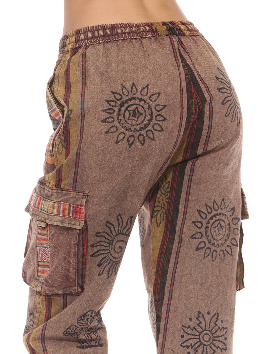 The Collection Royal / Royal Handicrafts - Wholesale Pants - Women's - Cotton Washed Boho Hippie Genie Pants15