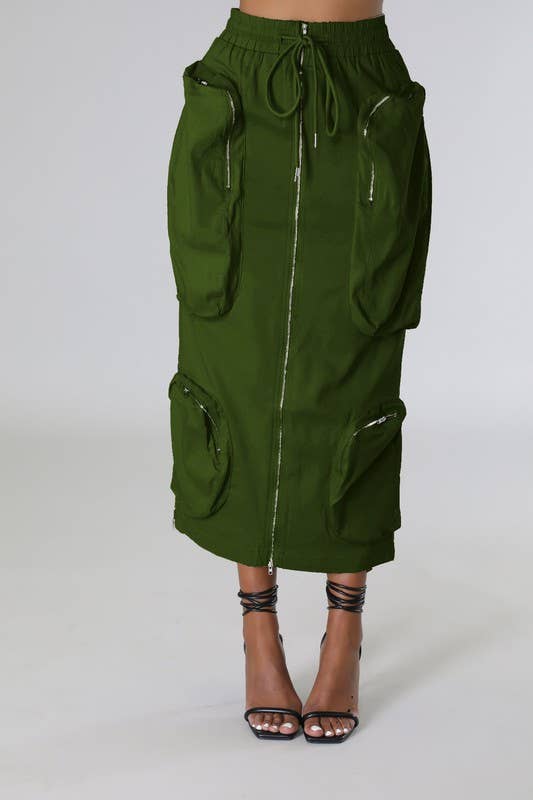 5besties inc - Wholesale Skirt - Women's - Cargo Zip Up Front Skirts7