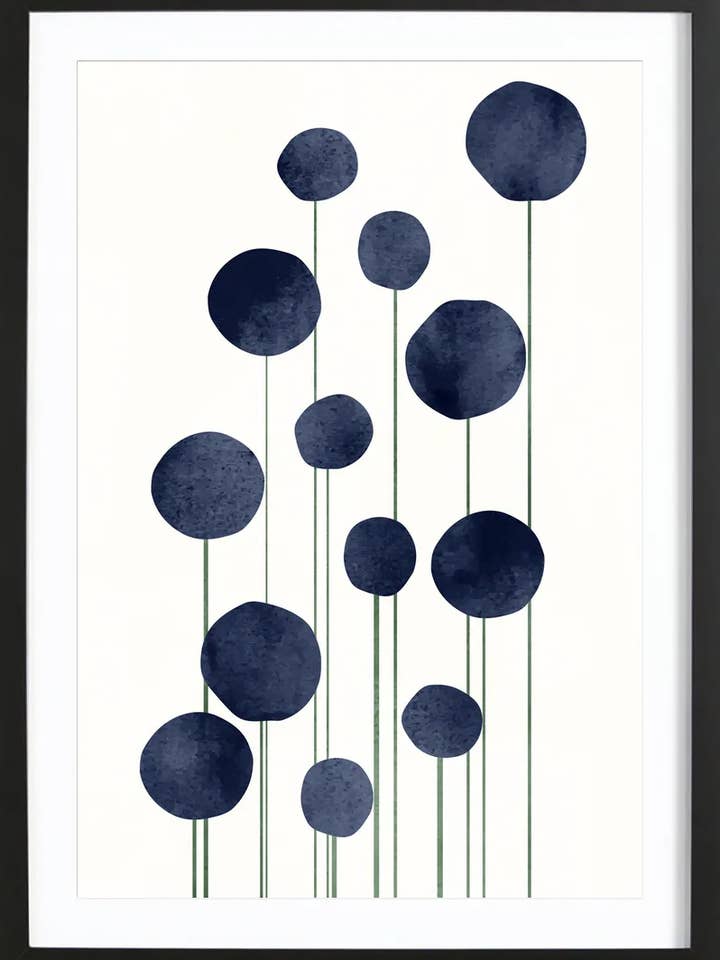 Affiche encadrée Premium Waterflowers pour la vente par JUNIQE