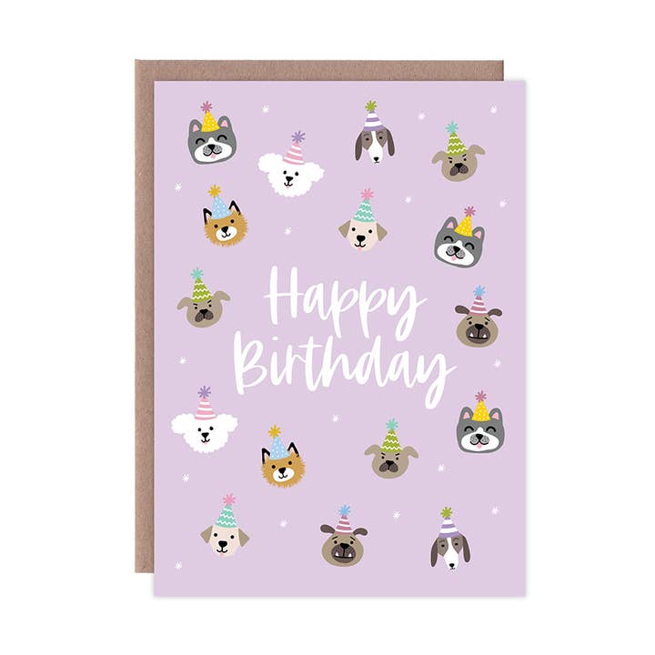 Party Dogs Birthday Card for wholesale by Whylime Design