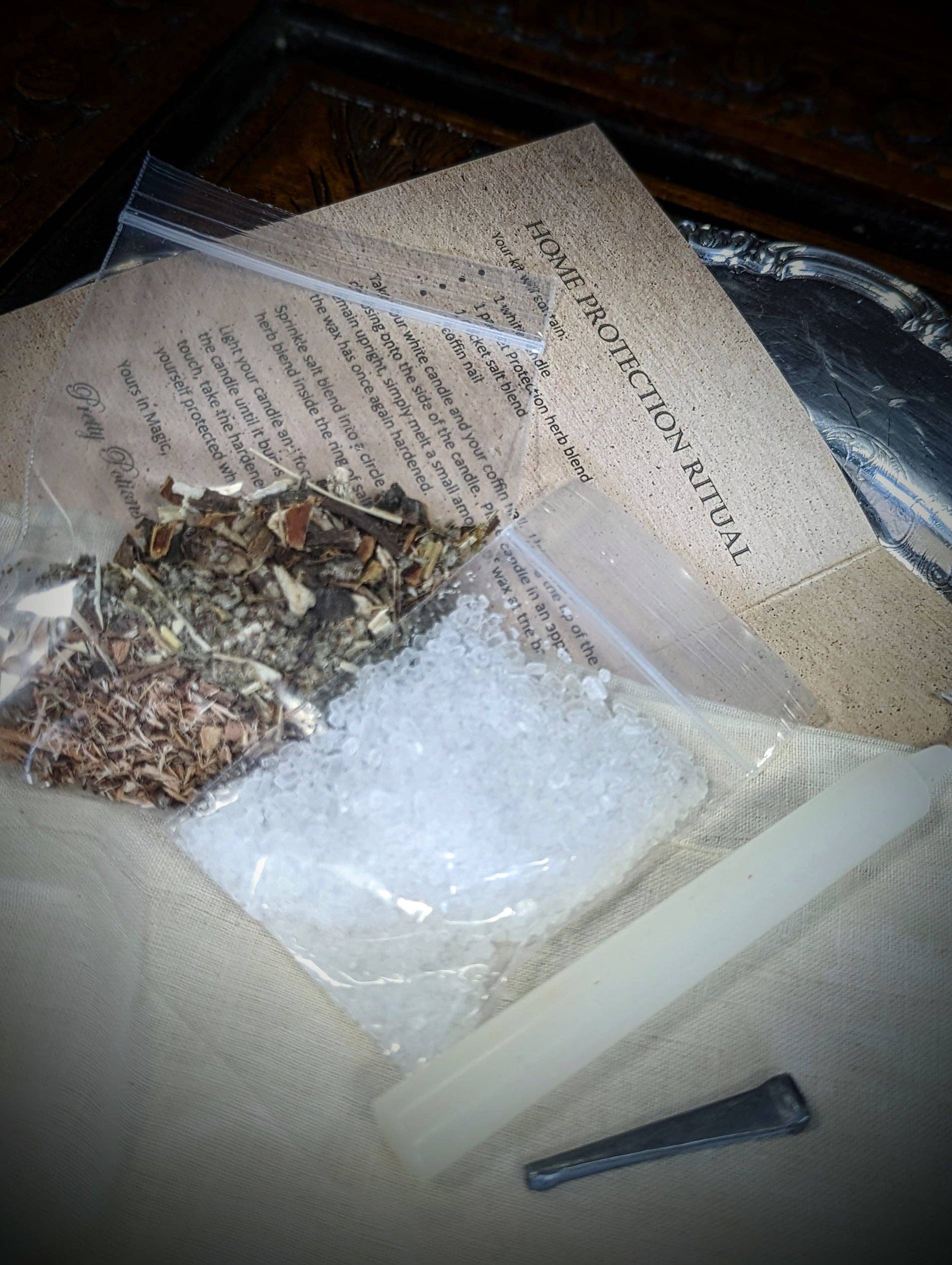 Pretty Potions Apothecary - Venta al por mayor Artículo de meditación - Kit ritual de protección para el hogar1