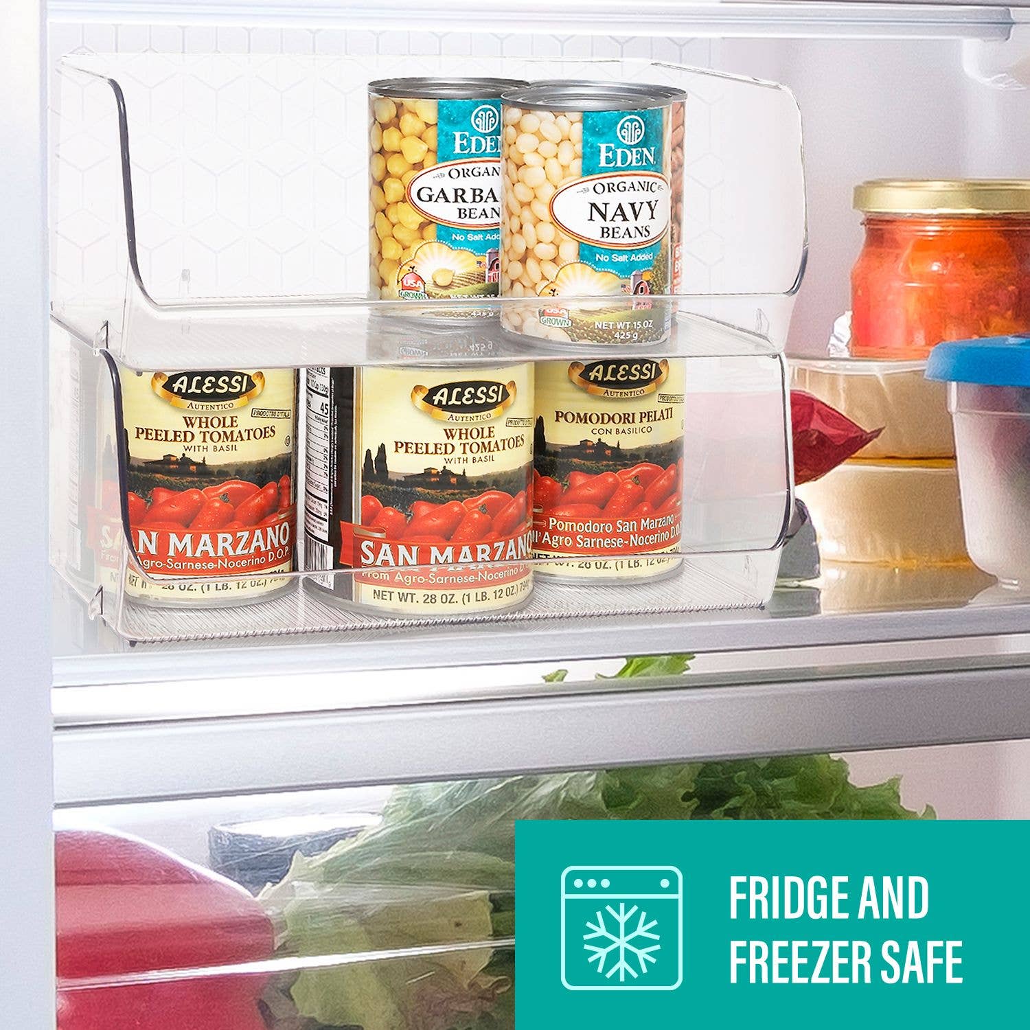 Quality Hangers - Wholesale Kitchen Storage/Organizer - Clear Plastic Storage Bins - Stackable Storage Organizer1