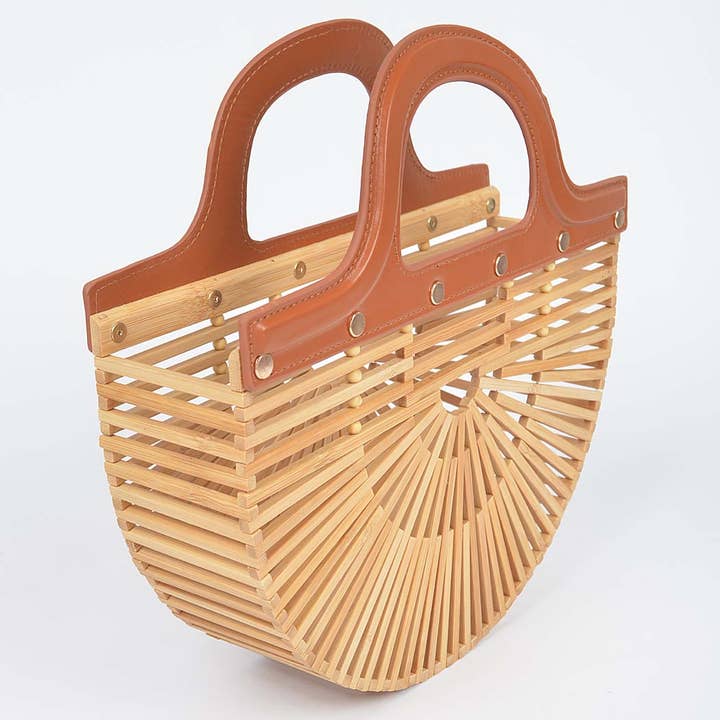 Naturale Borsa a Mano in Bambù in vendita all'ingrosso su Faire2