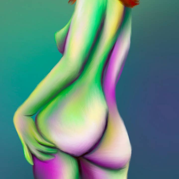 Seeing Green Booty Poster for wholesale by Reba Jam Art Shop