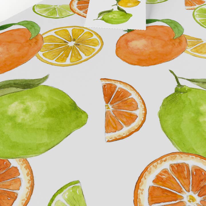 Re-wrapped - Wholesale Flat Wrap - Citrus Fruit • ECO Friendly • UK Made • Made in the UK6