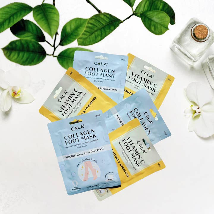 Best Beauty Group - Wholesale Foot Mask - CALA Vitamin C or Collagen Foot Mask Treatment1