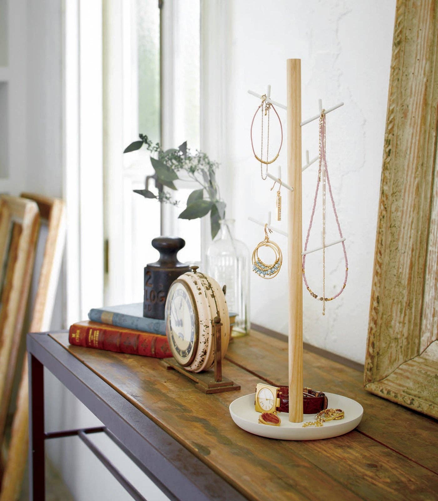 Yamazaki Home - Wholesale Jewelry Stand & Display - Tosca Jewelry + Accessory Stand - Steel + Wood6