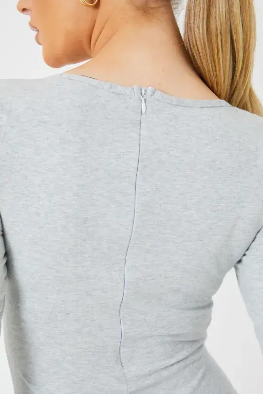 In The Style – wholesale Unitard – Dam – Långärmad Scoop Neck Unitard
2