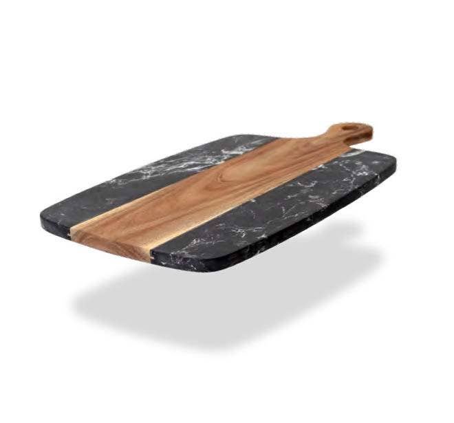 Dexas - Wholesale Cheese Board - Acacia Wood Marble Serving Board4