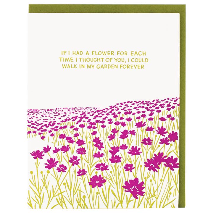 Smudge Ink - Wholesale Friendship Card - Garden Quote Friendship Card0