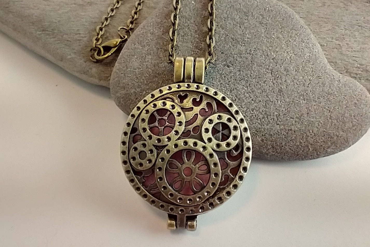 Piccadilly Pendants - Vente Collier à médaillon - Médaillon Steampunk2