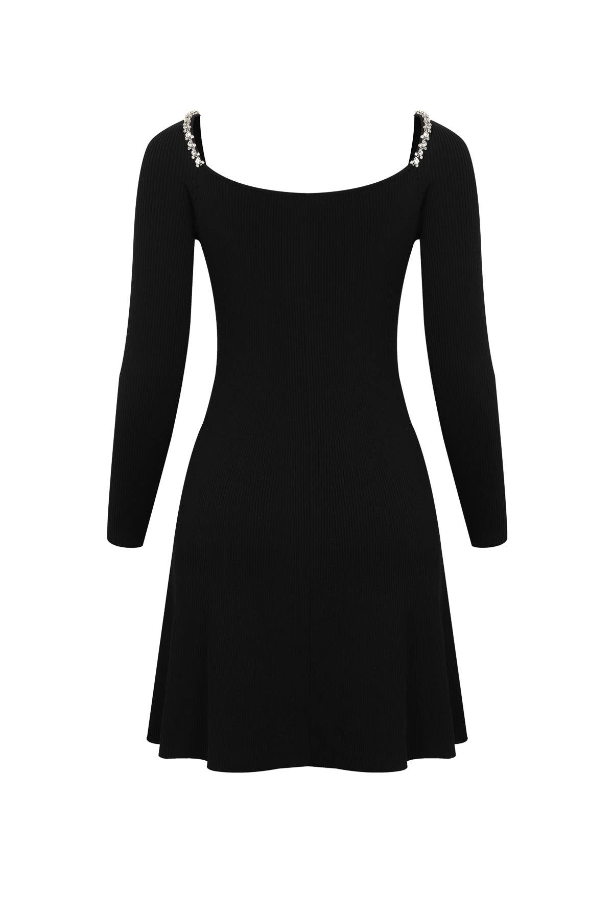 Black Aurora Noir Long Sleeve Dress for wholesale on Faire1