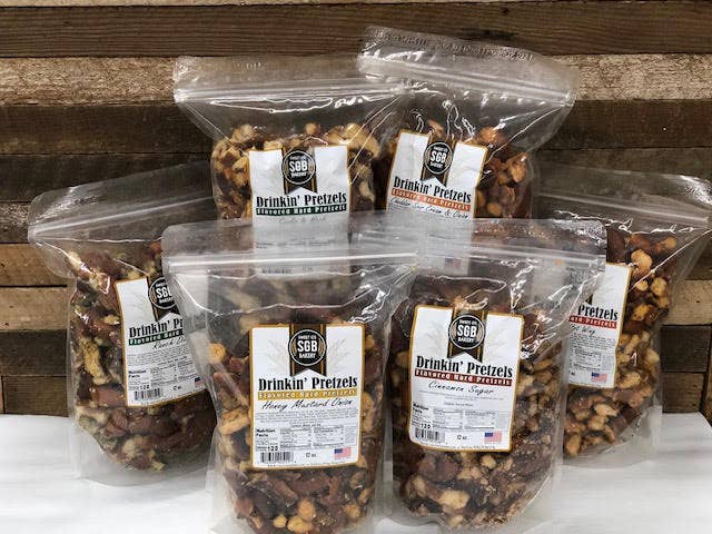 Sweet G's Bakery - Drinkin’ Pretzels™ - Vente Bretzels - Assortiment de bretzels durs aromatisés #P -1 (sacs de 30 à 12 oz)