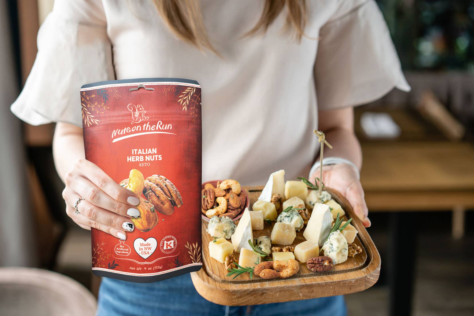 Nuts On The Run - Vente Noix - Noix d'herbes italiennes1