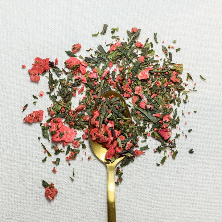 Nr.8 Groene thee Aardbei "De aardbeientuin" voor wholesale door Maison Théerie