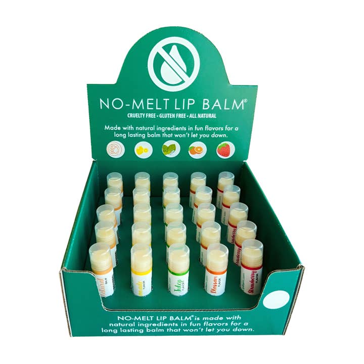 NO-MELT LIP BALM - Wholesale Lip Balm - NO-MELT LIP BALM favorite flavors with Display