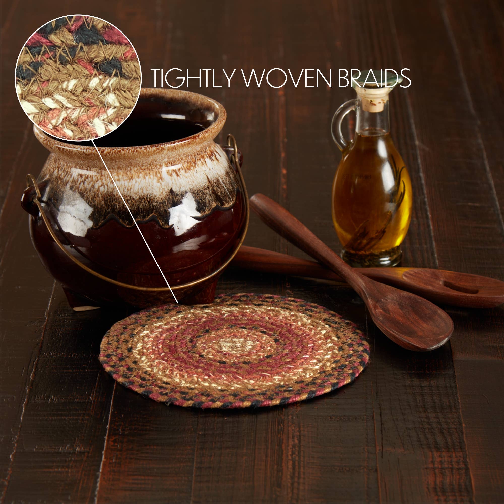 VHC Brands - Vente Dessous-de-plat - Dessous de plat en jute aux épices au gingembre 83