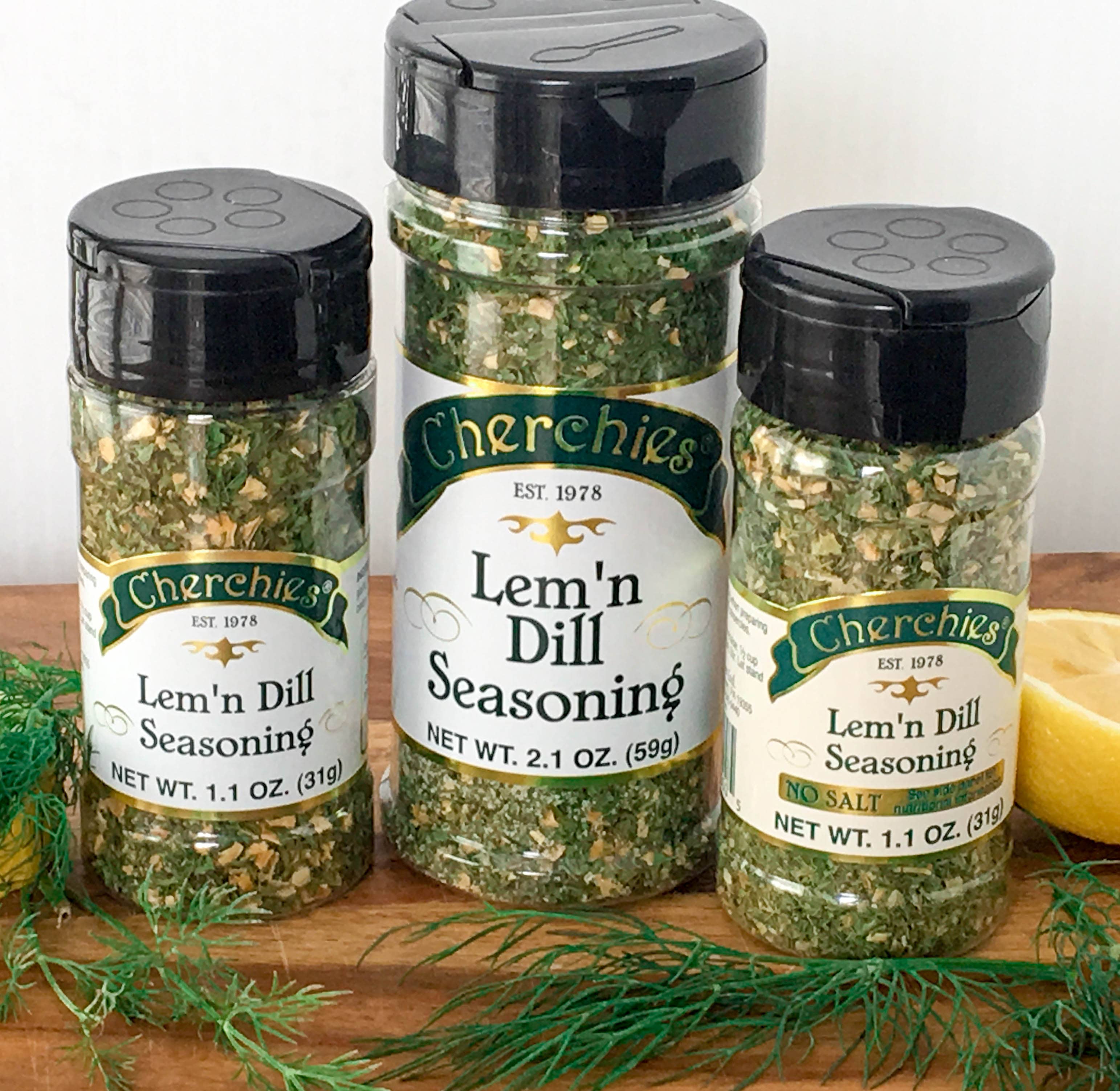 Cherchies Specialty Foods - Wholesale Dried Spice Mix - Lem'n Dill - 1.1 oz - No Salt Seasoning Blend /Dip Mix3