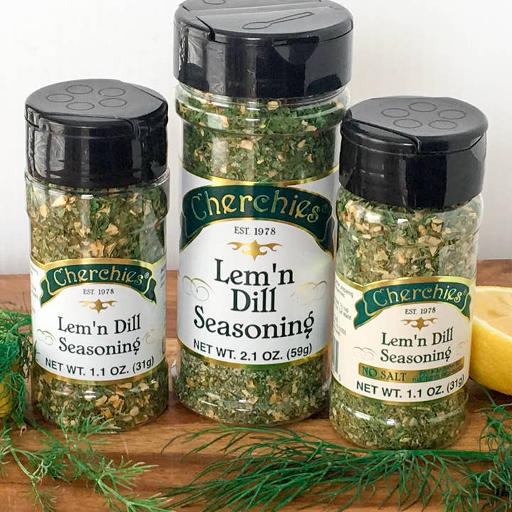 Cherchies Specialty Foods - Wholesale Dried Spice Mix - Lem'n Dill - 1.1 oz - No Salt Seasoning Blend /Dip Mix3