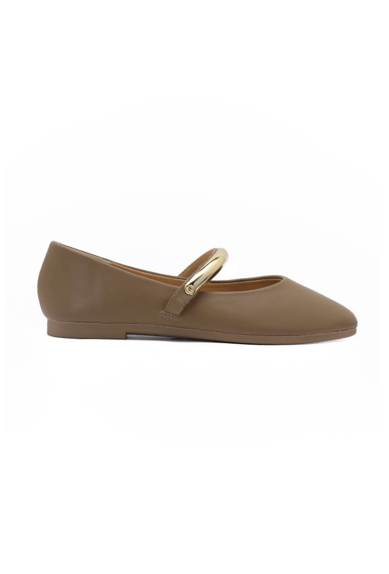 Joia Paris - Wholesale Flats/Loafers - Women's - Ballet flat with buckle, comfortable sole H8-972M9